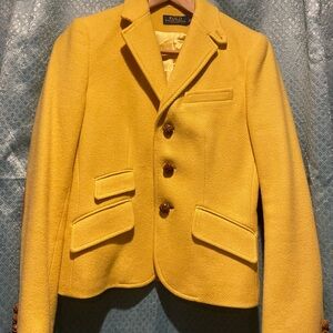 Polo Ralph Lauren Women's Vibrant Yellow Blazer